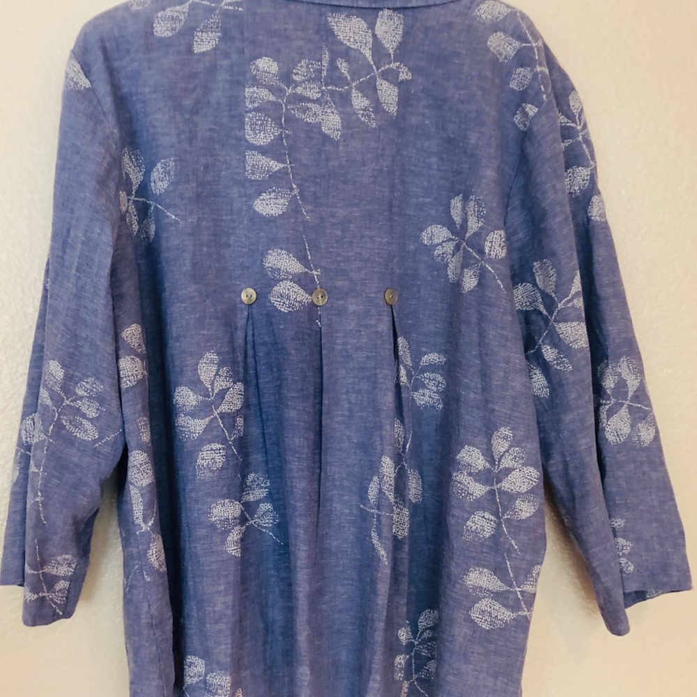 HABITAT BLUE & WHITE SHIRT/JACKET